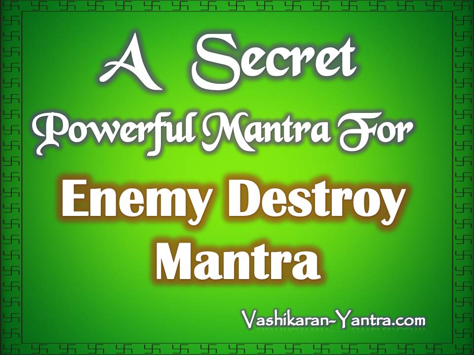 Shatru Naash Maran Mantra