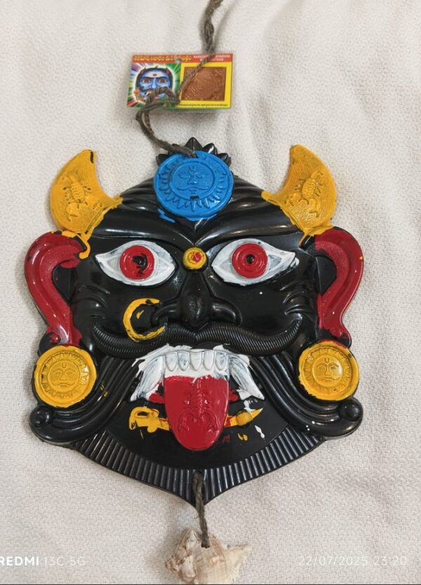 nazar suraksha kawach, evil eye protector, drishti bommai, nazar battu, wall hanging nazar battu, nazar dosh remedy, evil eye wall hanging, home entrance protection, nazar protection charm, vastu remedy item, plastic evil eye hanging, shop entrance nazar battu, drishti nivaran kawach, traditional indian wall hanging, spiritual home decor